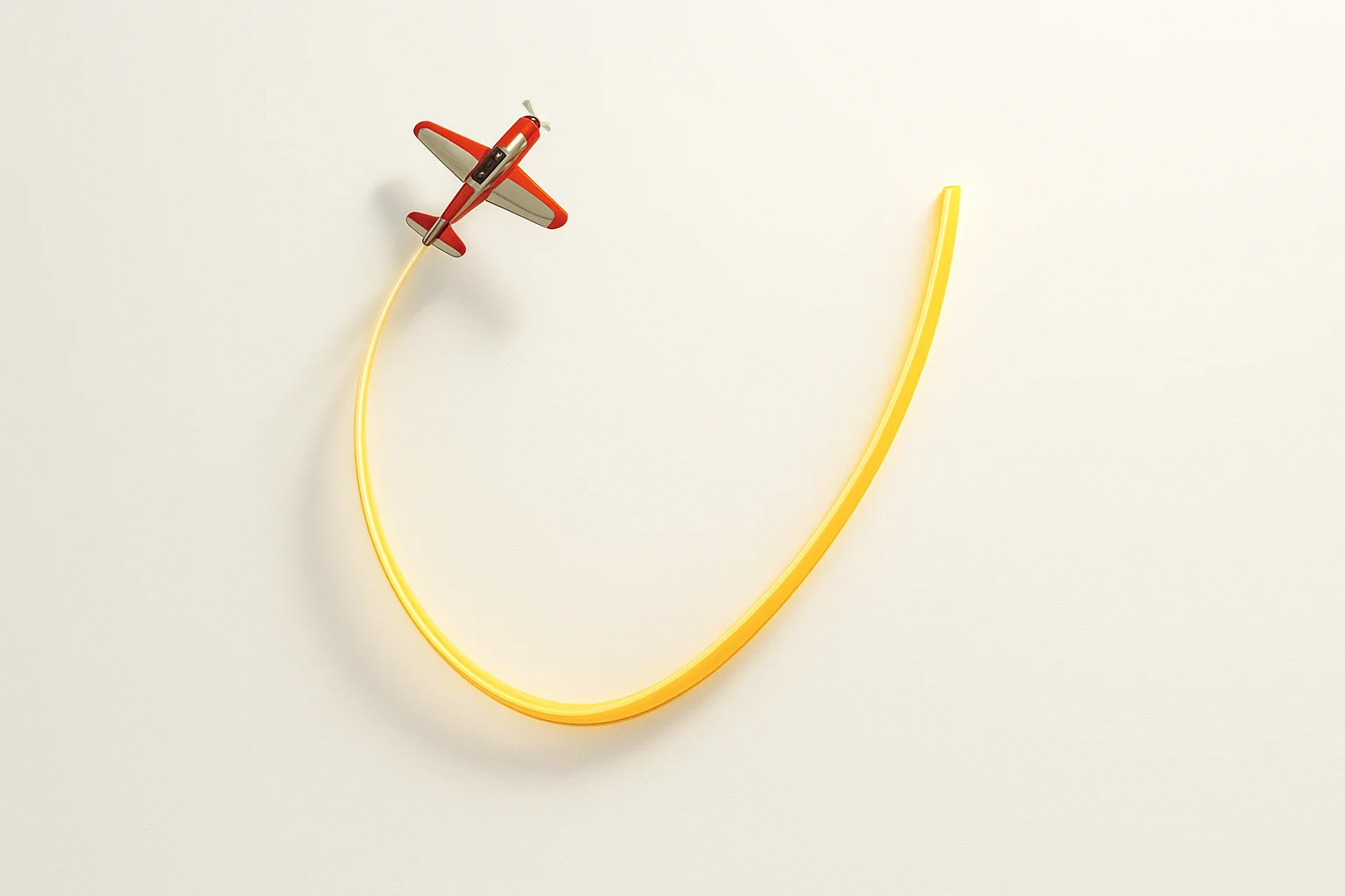 Crash Game Plane Ascending plane with glowing multiplier curve on white background